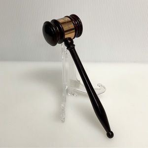 vtg JUDGE’S GAVEL Wooden Engraved From 1961
